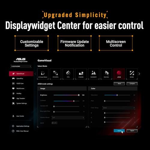 ASUS TUF Gaming 34  1440P Ultrawide Curved Monitor  VG34WQML5A    250Hz  0 5ms  FastIPS  FreeSync Premium  Extreme Low Motion Blur  DisplayHDR400  95  DCI P3  DisplayWidget  Gaming AI  3 yr Warranty