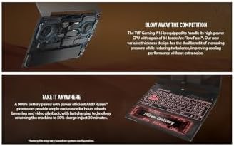 ASUS TUF Gaming A15 Gaming Laptop  15 6  FHD 144Hz  100  sRGB Display  GeForce RTX 4060  AMD Ryzen 5 7535HS  16GB DDR5  512GB PCIe SSD  Wi Fi 6  Windows 11  FA507NV EH53