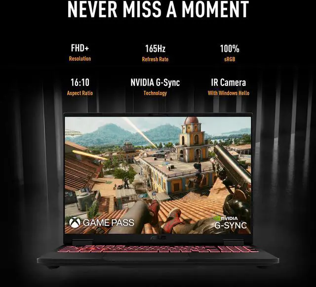 ASUS TUF Gaming A16   16" GeForce RTX 5060 Laptop GPU   AMD Ryzen 7 260    16GB Memory   512 GB NVMe SSD   Windows 11 Home   Gaming Laptop   165 Hz IPS  FA608UM NS73
