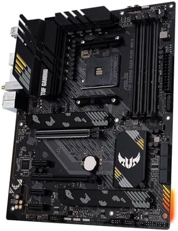 ASUS TUF Gaming B550 PLUS WiFi II AMD AM4  3rd Gen Ryzen   ATX Gaming Motherboard  PCIe 4 0  WiFi 6  2 5Gb LAN  BIOS Flashback  USB 3 2 Gen 2  Addressable Gen 2 RGB Header and Aura Sync 