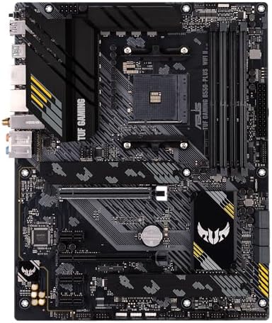 ASUS TUF Gaming B550 PLUS WiFi II AMD AM4  3rd Gen Ryzen   ATX Gaming Motherboard  PCIe 4 0  WiFi 6  2 5Gb LAN  BIOS Flashback  USB 3 2 Gen 2  Addressable Gen 2 RGB Header and Aura Sync 