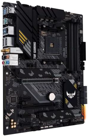 ASUS TUF Gaming B550 PLUS WiFi II AMD AM4  3rd Gen Ryzen   ATX Gaming Motherboard  PCIe 4 0  WiFi 6  2 5Gb LAN  BIOS Flashback  USB 3 2 Gen 2  Addressable Gen 2 RGB Header and Aura Sync 