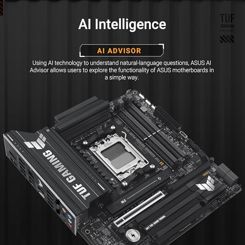 ASUS TUF Gaming B650 PLUS WiFi AMD B650 AM5 Ryzen  Desktop 9000 8000 and 7000 ATX Motherboard  14 Power Stages  PCIe  5 0 M 2  DDR5 Memory  WiFi 6 and 2 5 Gb Ethernet  USB4  Support Aura Sync