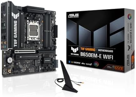 ASUS TUF Gaming B650 PLUS WiFi AMD B650 AM5 Ryzen  Desktop 9000 8000 and 7000 ATX Motherboard  14 Power Stages  PCIe  5 0 M 2  DDR5 Memory  WiFi 6 and 2 5 Gb Ethernet  USB4  Support Aura Sync