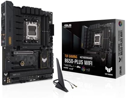 ASUS TUF Gaming B650 PLUS WiFi AMD B650 AM5 Ryzen  Desktop 9000 8000 and 7000 ATX Motherboard  14 Power Stages  PCIe  5 0 M 2  DDR5 Memory  WiFi 6 and 2 5 Gb Ethernet  USB4  Support Aura Sync