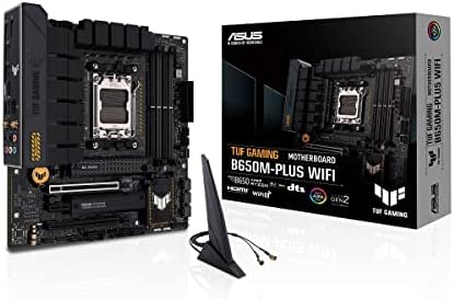 ASUS TUF Gaming B650 PLUS WiFi AMD B650 AM5 Ryzen  Desktop 9000 8000 and 7000 ATX Motherboard  14 Power Stages  PCIe  5 0 M 2  DDR5 Memory  WiFi 6 and 2 5 Gb Ethernet  USB4  Support Aura Sync