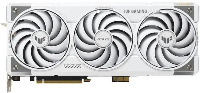 Tarjetas gráficas ASUS TUF Gaming BTF White Edition con adaptador GC-HPWR desmontable GeForce RTX 5070 Ti 16 GB GDDR7 PCI Express 5.0 x16 ATX TUF-RTX5070TI-O16G-BTF-WHITE
