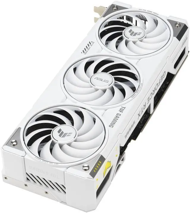 Tarjetas gráficas ASUS TUF Gaming BTF White Edition con adaptador GC-HPWR desmontable GeForce RTX 5070 Ti 16 GB GDDR7 PCI Express 5.0 x16 ATX TUF-RTX5070TI-O16G-BTF-WHITE