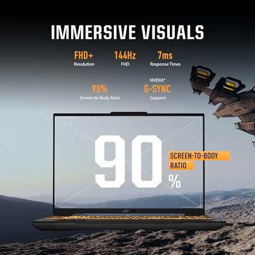 ASUS TUF Gaming F16 Gaming Laptop  16  FHD  144Hz IPS Level 16 10 Display  Intel  Core  5 210H  NVIDIA  GeForce RTX  4050  16GB DDR5  512GB PCIe Gen4 SSD  Wi Fi 6  Win11 Home  FX607VU SS53