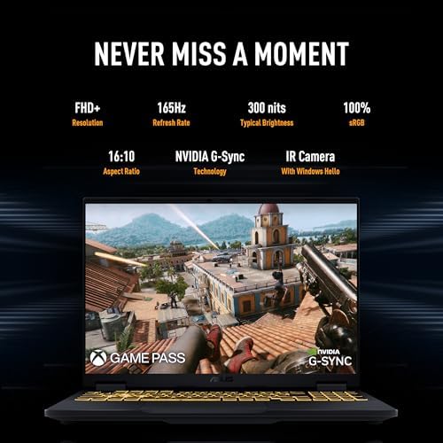 ASUS TUF Gaming F16  2025  Gaming Laptop  16  FHD  165Hz IPS Level 16 10 Display  Intel  Core  i7 Processor 14650HX  NVIDIA  GeForce RTX  5050  16GB DDR5  1TB PCIe Gen4 SSD  Wi Fi 6E  Windows 11 Home