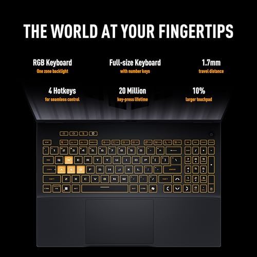 ASUS TUF Gaming F16  2025  Gaming Laptop  16  FHD  165Hz 16 10 Display  Intel  Core  i5 Processor 13450HX  NVIDIA  GeForce RTX  5050  16GB DDR5  512GB PCIe Gen4 SSD  Wi Fi 6E  Win 11 Home