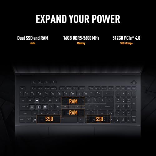 ASUS TUF Gaming F16  2025  Gaming Laptop  16  FHD  165Hz 16 10 Display  Intel  Core  i5 Processor 13450HX  NVIDIA  GeForce RTX  5050  16GB DDR5  512GB PCIe Gen4 SSD  Wi Fi 6E  Win 11 Home