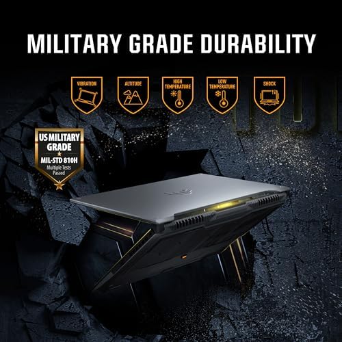 ASUS TUF Gaming F16 Gaming Laptop  16  FHD  144Hz IPS Level 16 10 Display  Intel  Core  5 210H  NVIDIA  GeForce RTX  4050  16GB DDR5  512GB PCIe Gen4 SSD  Wi Fi 6  Win11 Home  FX607VU SS53