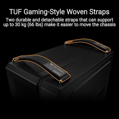 ASUS TUF Gaming GT502 Horizon ATX Mid Tower PC Case  Boundless Panoramic Design  Dual Chamber  Independent CPU and GPU Cooling Zones  Tool Free Side Panels  USB 10 Gbps Type C  Front Panel 
