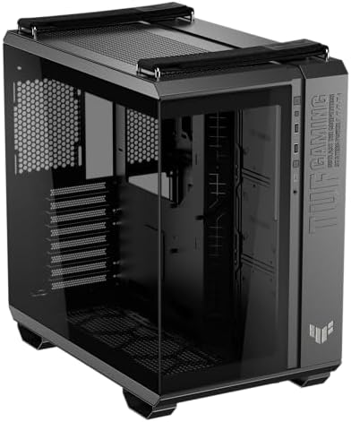 ASUS TUF Gaming GT502 Horizon ATX Mid Tower PC Case  Boundless Panoramic Design  Dual Chamber  Independent CPU and GPU Cooling Zones  Tool Free Side Panels  USB 10 Gbps Type C  Front Panel 