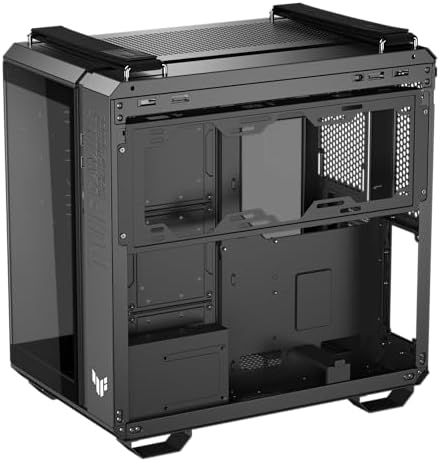 ASUS TUF Gaming GT502 Horizon ATX Mid Tower PC Case  Boundless Panoramic Design  Dual Chamber  Independent CPU and GPU Cooling Zones  Tool Free Side Panels  USB 10 Gbps Type C  Front Panel 