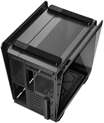ASUS TUF Gaming GT502 Horizon ATX Mid Tower PC Case  Boundless Panoramic Design  Dual Chamber  Independent CPU and GPU Cooling Zones  Tool Free Side Panels  USB 10 Gbps Type C  Front Panel 
