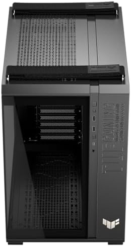 ASUS TUF Gaming GT502 Horizon ATX Mid Tower PC Case  Boundless Panoramic Design  Dual Chamber  Independent CPU and GPU Cooling Zones  Tool Free Side Panels  USB 10 Gbps Type C  Front Panel 
