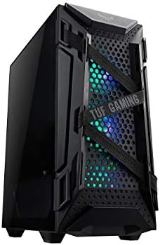 ASUS TUF Gaming GT502 Horizon ATX Mid Tower PC Case  Boundless Panoramic Design  Dual Chamber  Independent CPU and GPU Cooling Zones  Tool Free Side Panels  USB 10 Gbps Type C  Front Panel 