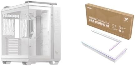 ASUS TUF Gaming GT502 Horizon ATX Mid Tower PC Case  Boundless Panoramic Design  Dual Chamber  Independent CPU and GPU Cooling Zones  Tool Free Side Panels  USB 10 Gbps Type C  Front Panel 