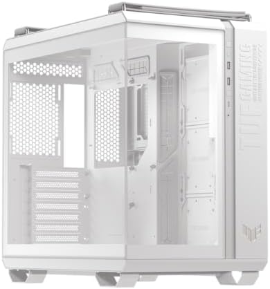 ASUS TUF Gaming GT502 Horizon ATX Mid Tower PC Case  Boundless Panoramic Design  Dual Chamber  Independent CPU and GPU Cooling Zones  Tool Free Side Panels  USB 10 Gbps Type C  Front Panel 