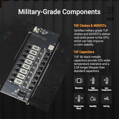 ASUS TUF Gaming GeForce RTX 5070 12GB GDDR7 Graphics Card  NVIDIA Blackwell Architecture and DLSS 4  2 5 Slot Design  SSF  PCIe 5 0  3X DisplayPort 2 1b  2X HDMI 2 1b  TUF RTX5070 12G GAMING 