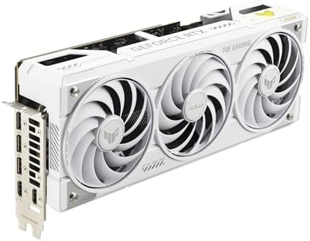 ASUS TUF Gaming GeForce RTX   5070 Ti 16GB GDDR7 BTF White OC Edition Gaming Graphics Card  PCIe  5 0  HDMI /DP 2 1  3 125 slot  Military Grade Components  with a Detachable GC HPWR Adapter