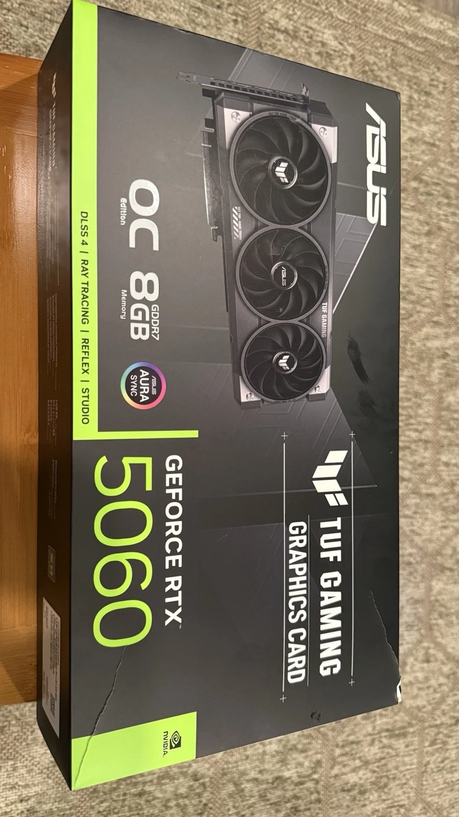 ASUS TUF Gaming GeForce RTX 5060 8GB GDDR7 OC Edition Gaming Graphics Card