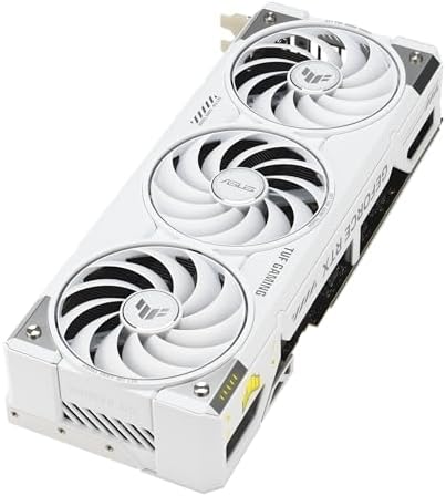 ASUS TUF Gaming GeForce RTX ™ 5070 Ti 16GB GDDR7 BTF White OC Edition Tarjeta Gráfica para Juegos (PCIe® 5.0, HDMI®/DP 2.1, ranura de 3.125, Componentes de Grado Militar, con un Adaptador GC-HPWR