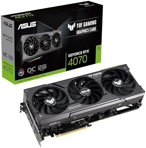 ASUS TUF Gaming GeForce RTX   5070 12GB GDDR7 OC Edition Gaming Graphics Card  PCIe  5 0  HDMI /DP 2 1  3 125 slot  Military Grade Components  Protective PCB Coating  axial tech Fans 