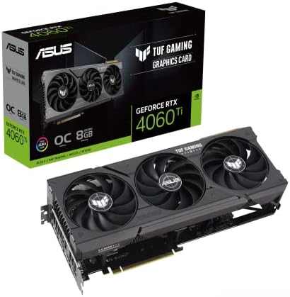 ASUS TUF Gaming GeForce RTX   5060 Ti 16GB GDDR7 OC Edition Gaming Graphics Card  PCIe  5 0  HDMI /DP 2 1  3 1 Slot  Military Grade Components  Protective PCB Coating  axial tech Fans 