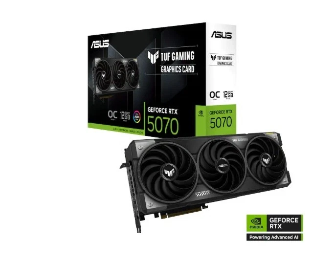 ASUS TUF Gaming GeForce RTX   5070 12GB GDDR7 OC Edition Gaming Graphics Card