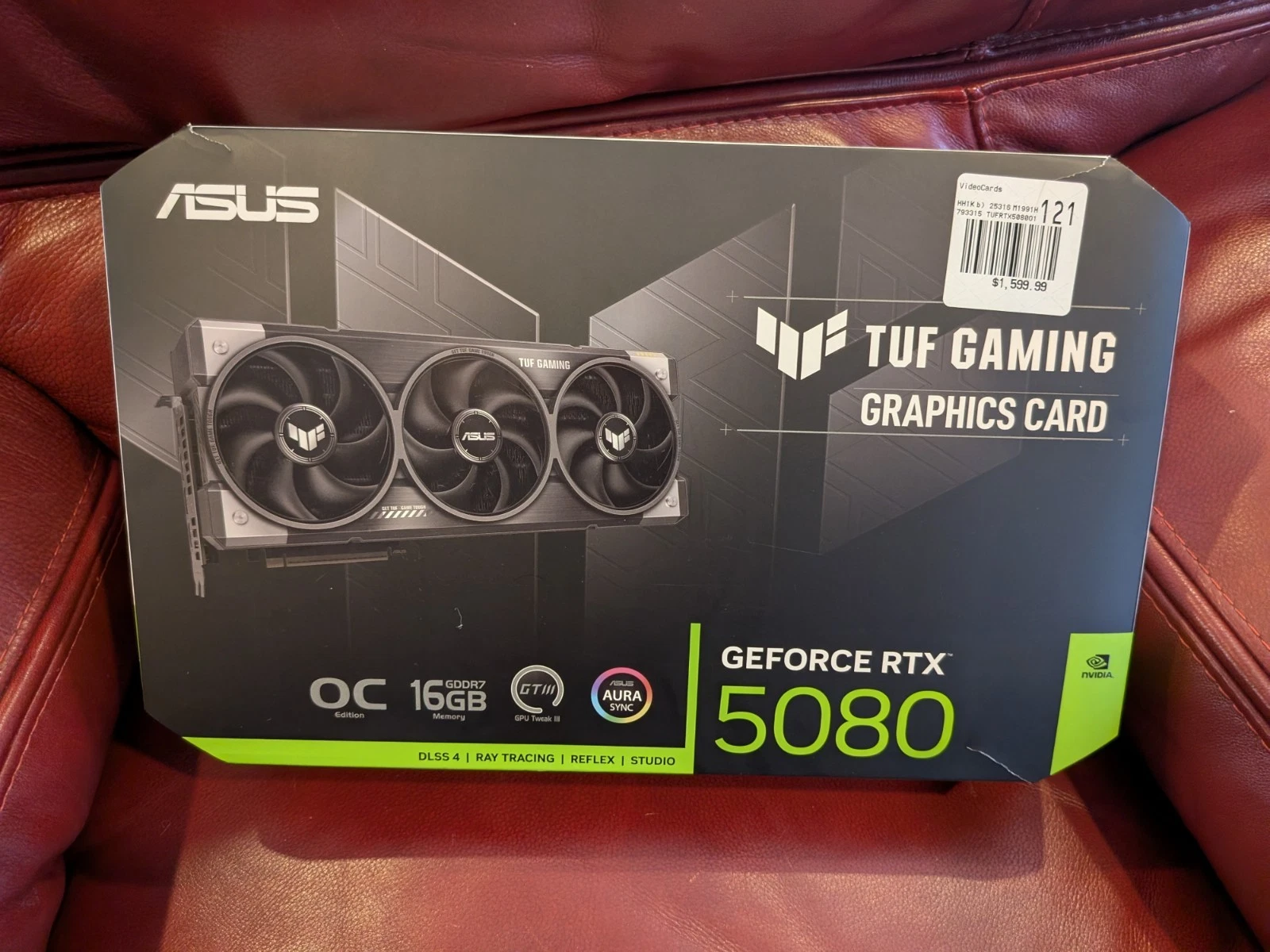 ASUS TUF Gaming GeForce RTX 5080 OC 16GB GDDR7 GPU 