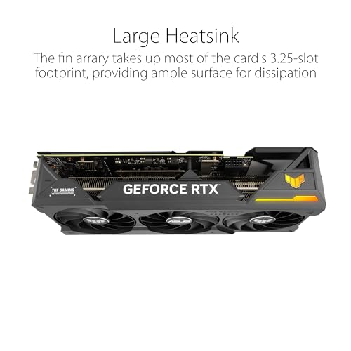 ASUS TUF Gaming NVIDIA GeForce RTX™ 4070 Ti Super OC Edition - Tarjeta gráfica para juegos (PCIe 4.0, 16 GB GDDR6X, HDMI 2.1a, DisplayPort 1.4a), RTX4070Ti|OC|Negro