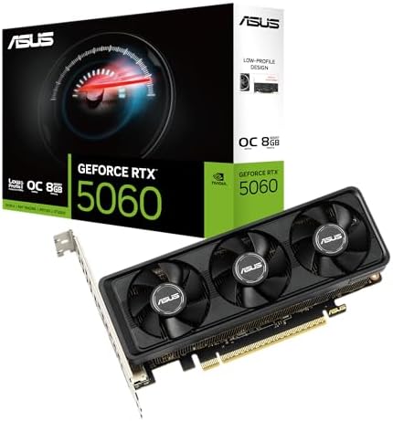 ASUS TUF Gaming NVIDIA GeForce RTX 5060 8GB GDDR7 OC Edition Graphics Card   PCIe 5 0  HDMI/DP 2 1  3 1 Slot  Military Grade Components  Protective PCB Coating  Axial tech Fans   3 Year Warranty