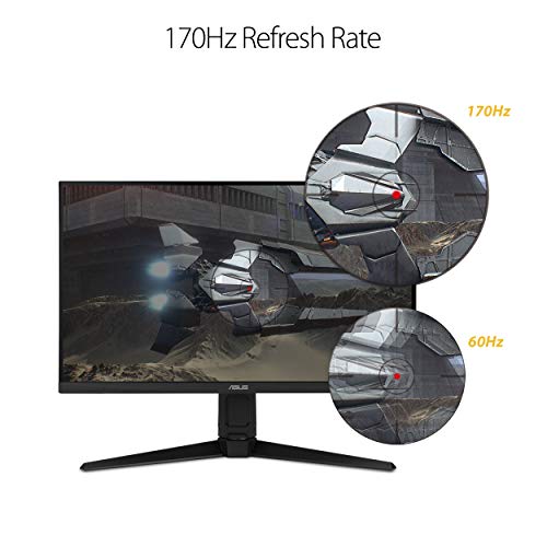 ASUS TUF Gaming VG27AQL1A 27  HDR Monitor  1440P WQHD  2560 x 1440   170Hz  Supports 144Hz   IPS  1ms  G SYNC Compatible  Extreme Low Motion Blur Sync  HDR400  130  sRGB  Eye Care  HDMI DisplayPort