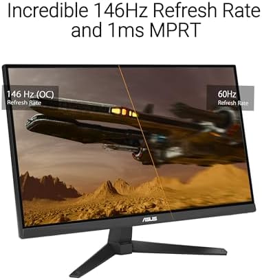 ASUS TUF Gaming VG27VH1B 27  Curved Monitor  1080P Full HD  165Hz  Supports 144Hz   Extreme Low Motion Blur  Adaptive sync  FreeSync Premium  1ms  Eye Care  HDMI D Sub  BLACK