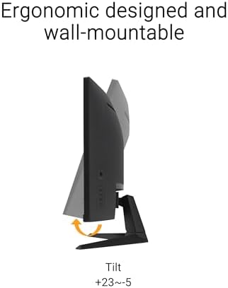 ASUS TUF Gaming VG27VH1B 27  Curved Monitor  1080P Full HD  165Hz  Supports 144Hz   Extreme Low Motion Blur  Adaptive sync  FreeSync Premium  1ms  Eye Care  HDMI D Sub  BLACK