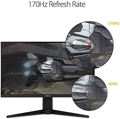 ASUS TUF Gaming VG27AQL1A 27  HDR Monitor  1440P WQHD  2560 x 1440   170Hz  Supports 144Hz   IPS  1ms  G SYNC Compatible  Extreme Low Motion Blur Sync  HDR400  130  sRGB  Eye Care  HDMI DisplayPort