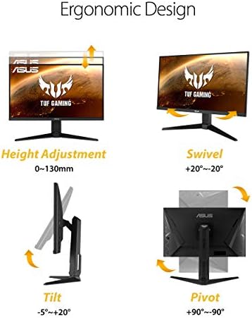 ASUS TUF Gaming VG27AQL1A 27  HDR Monitor  1440P WQHD  2560 x 1440   170Hz  Supports 144Hz   IPS  1ms  G SYNC Compatible  Extreme Low Motion Blur Sync  HDR400  130  sRGB  Eye Care  HDMI DisplayPort