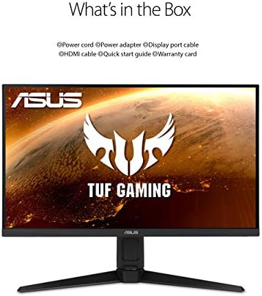ASUS TUF Gaming VG27AQL1A 27  HDR Monitor  1440P WQHD  2560 x 1440   170Hz  Supports 144Hz   IPS  1ms  G SYNC Compatible  Extreme Low Motion Blur Sync  HDR400  130  sRGB  Eye Care  HDMI DisplayPort