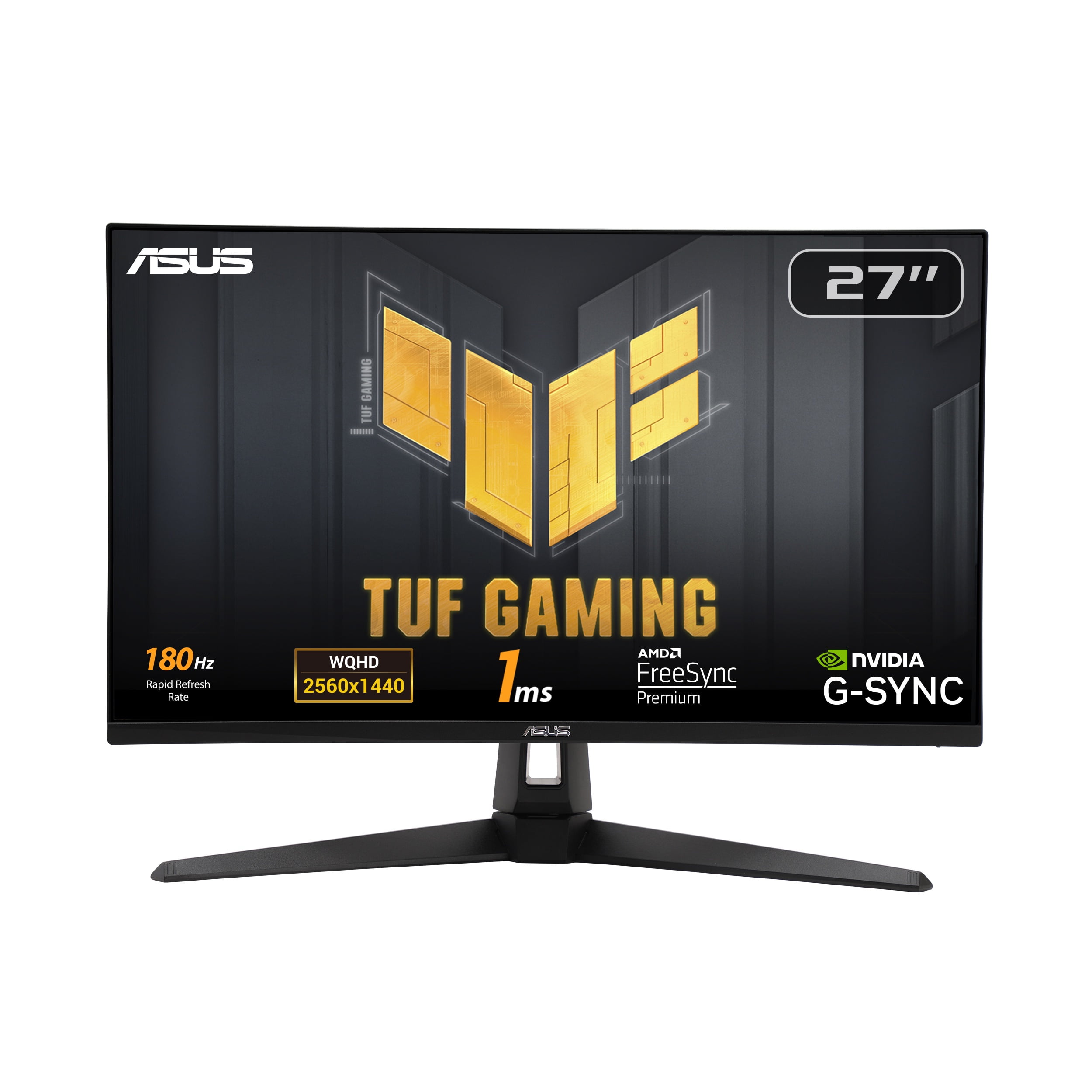 ASUS TUF Gaming VG27AQ3AZ Gaming Monitor   27" QHD  2560x1440   180Hz  Fast IPS  1ms  GTG 