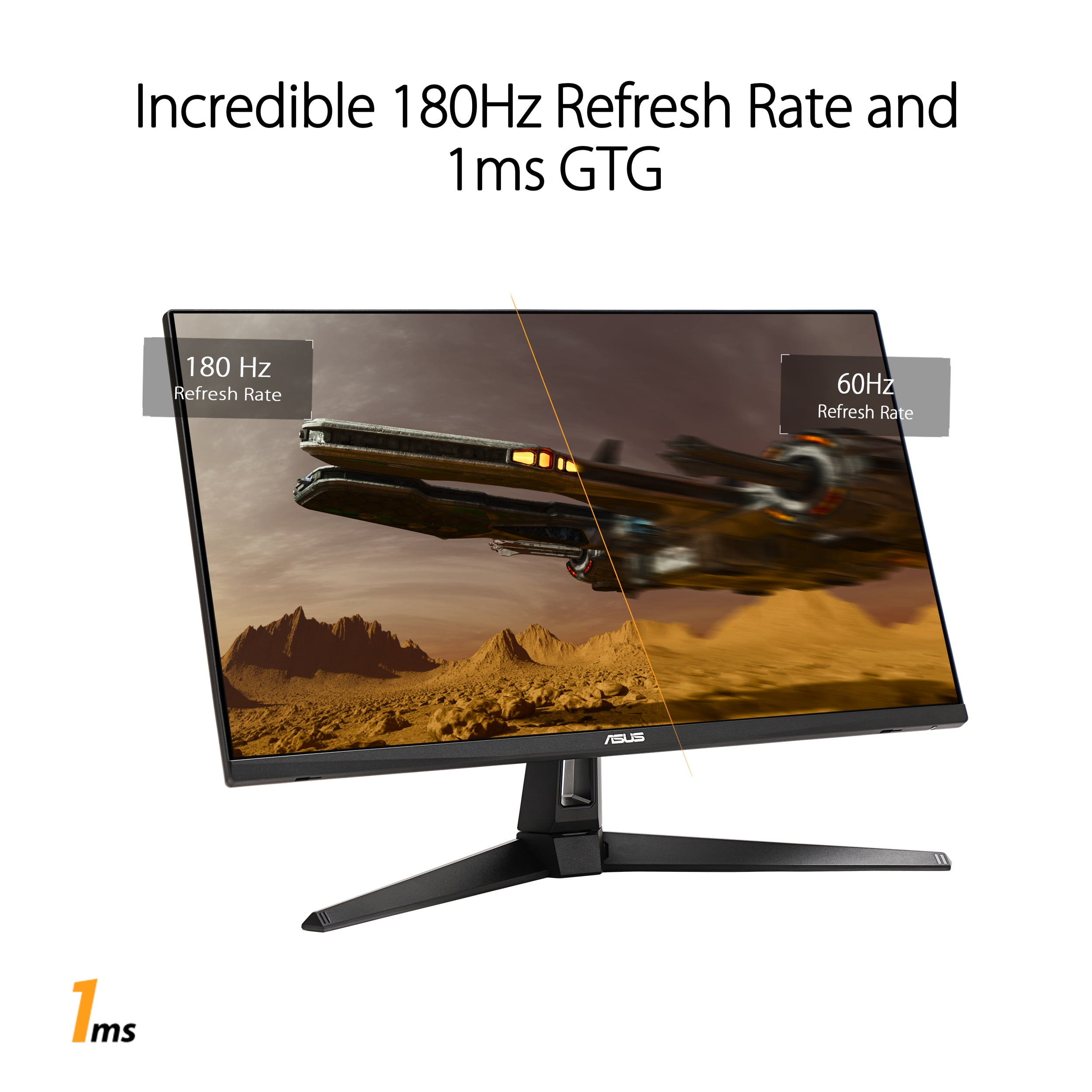 ASUS TUF Gaming VG27AQ3AZ Gaming Monitor   27" QHD  2560x1440   180Hz  Fast IPS  1ms  GTG 
