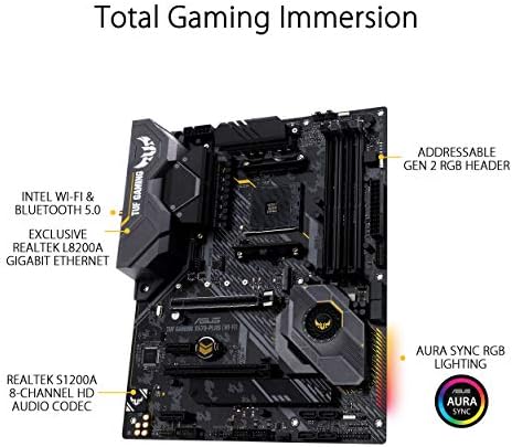 ASUS TUF Gaming X670E PLUS WiFi 6E Socket AM5  LGA 1718  Ryzen 7000 ATX Gaming Motherboard 16 Power Stages  PCIe  5 0  DDR5 Memory  Four M 2 Slots 2 5 Gb LAN USB 4  Aura RGB Lighting