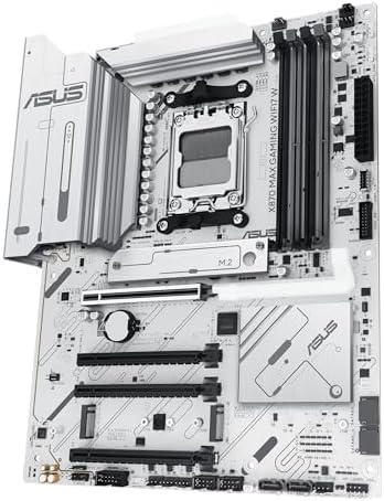 ASUS TUF Gaming X870 PLUS WiFi AMD AM5 X870 ATX Motherboard  16 2 1  80A SPS Power Stages  DDR5  PCIe 5 0 Ready  Four M 2 Slots  Wi Fi 7  2 5Gb LAN  HDMI  USB4  40Gbps  SATA 6 Gbps  USB 20Gbps Type C