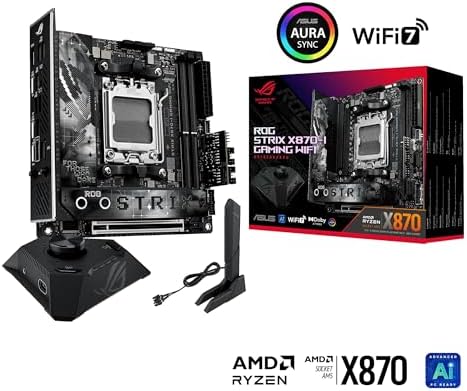 ASUS TUF Gaming X870 PLUS WiFi AMD AM5 X870 ATX Motherboard  16 2 1  80A SPS Power Stages  DDR5  PCIe 5 0 Ready  Four M 2 Slots  Wi Fi 7  2 5Gb LAN  HDMI  USB4  40Gbps  SATA 6 Gbps  USB 20Gbps Type C
