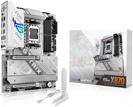 ASUS TUF Gaming X870 PLUS WiFi AMD AM5 X870 ATX Motherboard  16 2 1  80A SPS Power Stages  DDR5  PCIe 5 0 Ready  Four M 2 Slots  Wi Fi 7  2 5Gb LAN  HDMI  USB4  40Gbps  SATA 6 Gbps  USB 20Gbps Type C