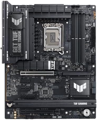 ASUS TUF Gaming Z890 PLUS WiFi Z890 LGA 1851 ATX Motherboard  Intel  Core  Ultra Series 2 Ready  Advanced AI PC Ready  16 1 2 1 Stages  DDR5  PCIe  5 0  Thunderbolt  4 Type C   4X M 2  Wi Fi 7  2 5Gb