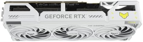 ASUS TUF GeForce RTX  5070 Ti 16GB GDDR7 White OC Edition Graphics Card  NVIDIA  Desktop  PCIe  5 0  HDMI /DP 2 1  3 125 Slot  Military Grade Components  Protective PCB Coating  Axial tech Fans 