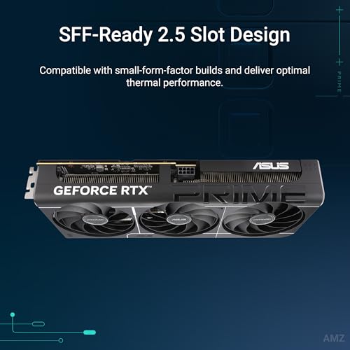 ASUS La tarjeta gráfica Prime GeForce RTX™ 5060 Ti de 16 GB GDDR7 OC Edition lista para SFF (PCIe® 5.0, 16 GB GDDR7, HDMI®/DP 2.1, 2.5 ranuras, ventiladores de tecnología axial, BIOS dual)